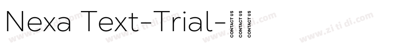 Nexa Text-Trial字体转换